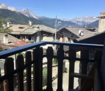 Mamma's balcony beautiful views from the modern luxury, chalet apartment, Casa della Mamma, Sauze d'Oulx ski holidays